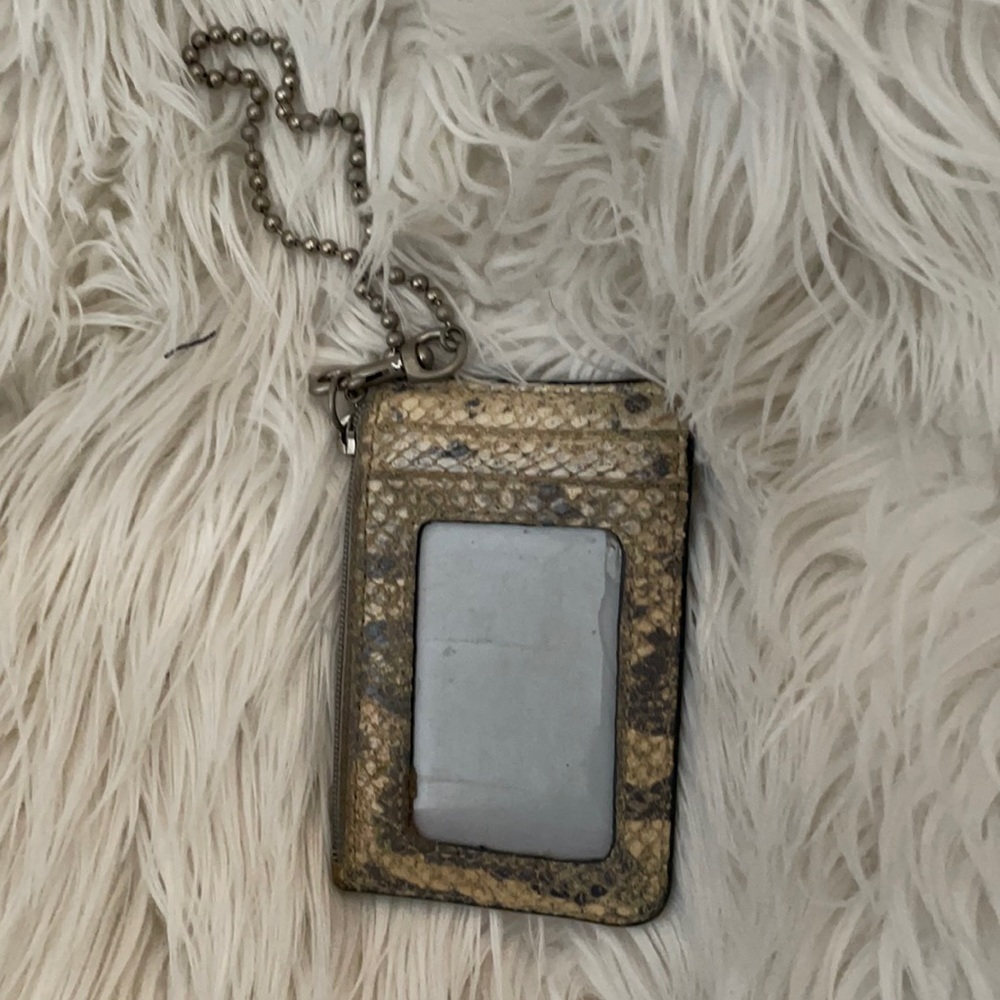 Coach reptile look ID wallet/coin - Picture 2 of 4
